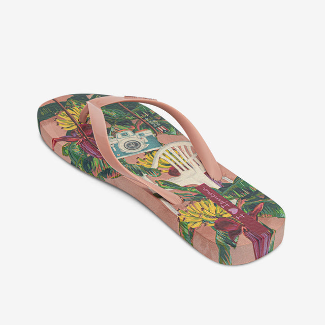 Sandalia Casual Verde/Rosa 2IPN83