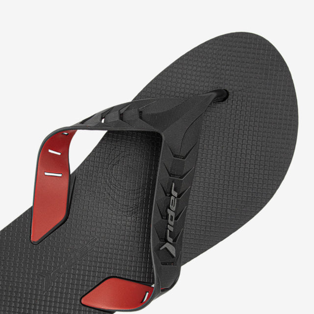 Sandalia Flip Flop Negro/Rojo 2RDC30
