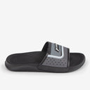 Sandalia Slider De Hombre Negro/Blanco 2RDE87
