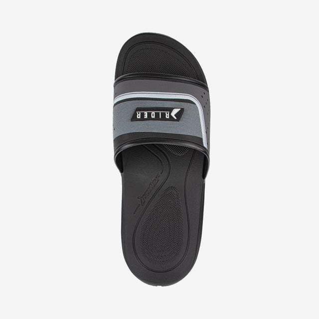 Sandalia Slider De Hombre Negro/Blanco 2RDE87