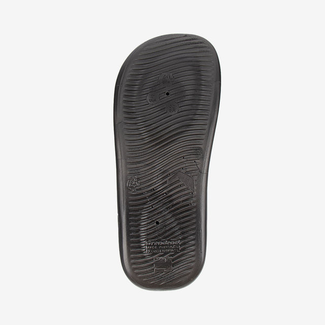 Sandalia Slider De Hombre Negro/Blanco 2RDE87