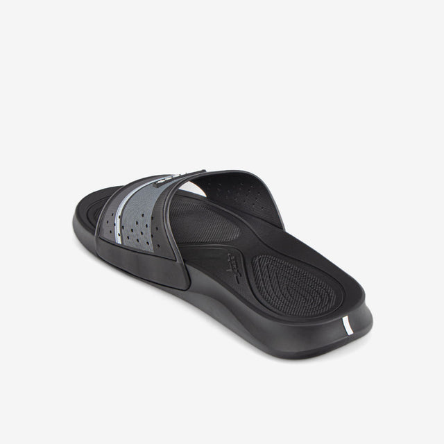 Sandalia Slider De Hombre Negro/Blanco 2RDE87