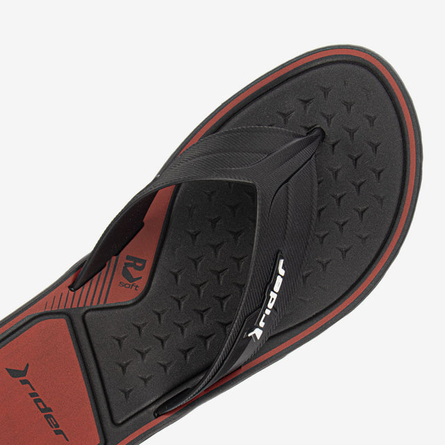 Sandalia Casual Negro/Rojo 2RDO44
