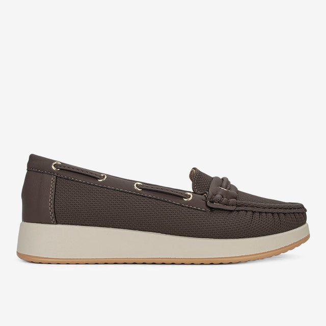 Mocasin Dama Marron Oscuro 2YM044