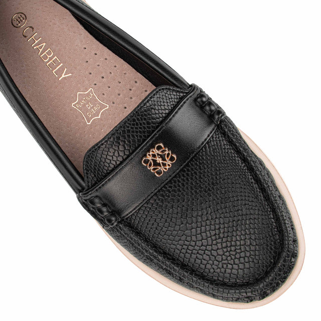 Mocasín Mujer Negro 2YM049