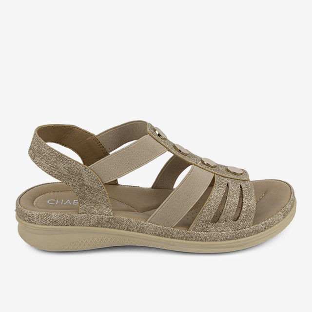 Sandalia De Mujer Beige 2YS515