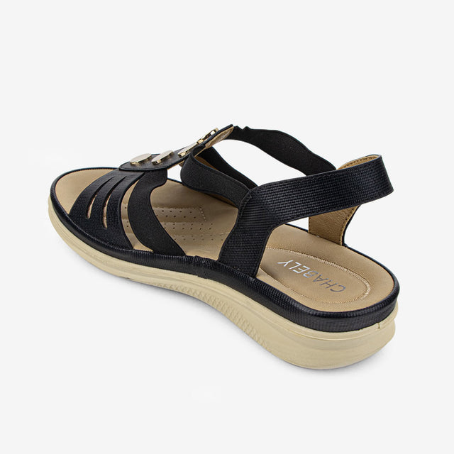 Sandalia De Mujer Negro 2YS515