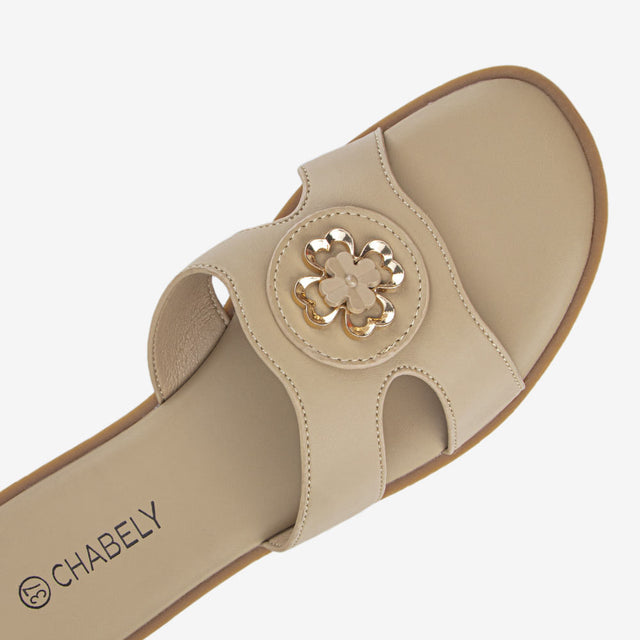 Sandalias Flats Beige 2YS522