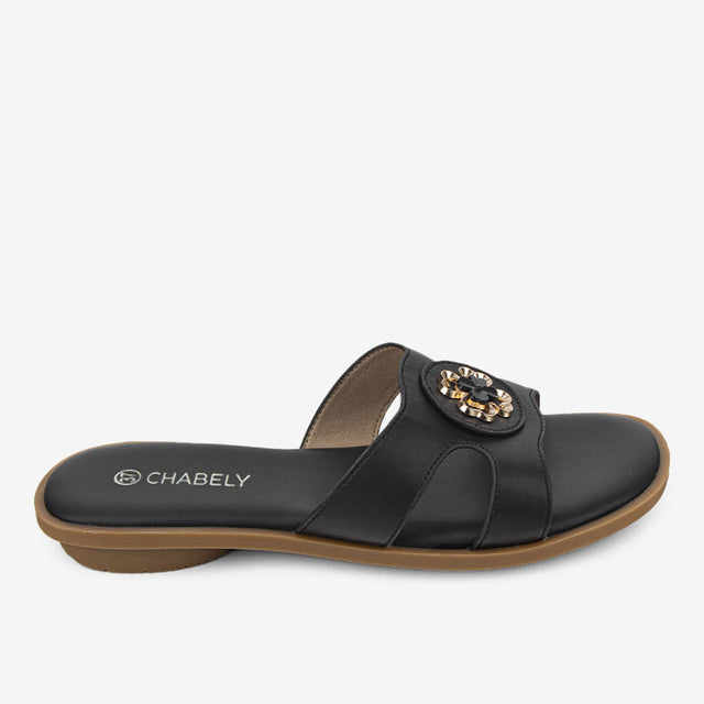 Sandalias Flats Negro 2YS522