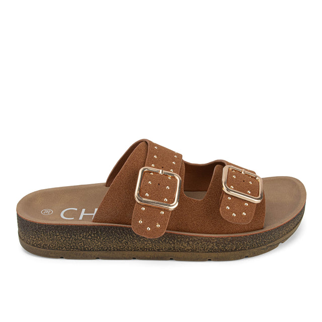 Sandalia Mujer Camel 2YS565