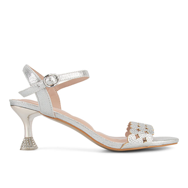 Sandalia Mujer Plateado 2YS614