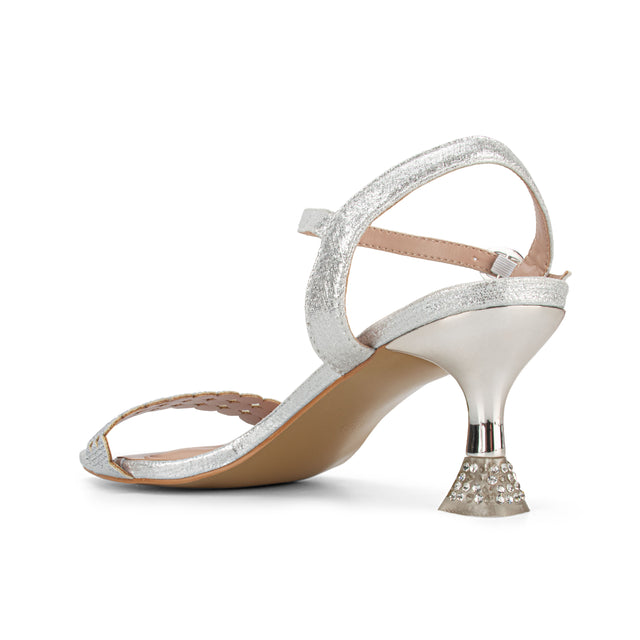 Sandalia Mujer Plateado 2YS614