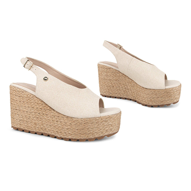 Sandalia Mujer Beige 3C17001