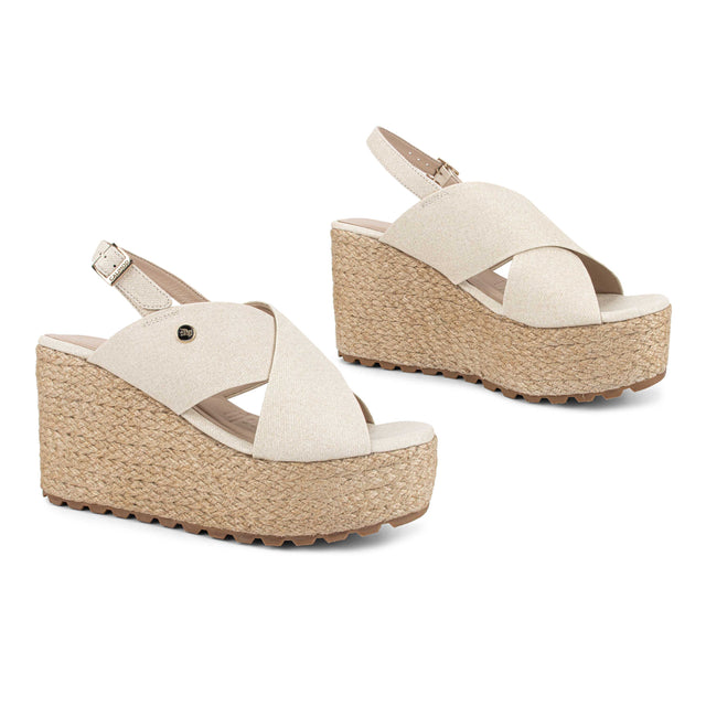 Sandalia Mujer Beige 3C17002