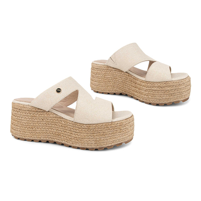 Sandalia Mujer Beige 3C18001