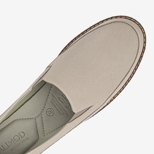 Mocasin Casual Marfil 3CJ8002