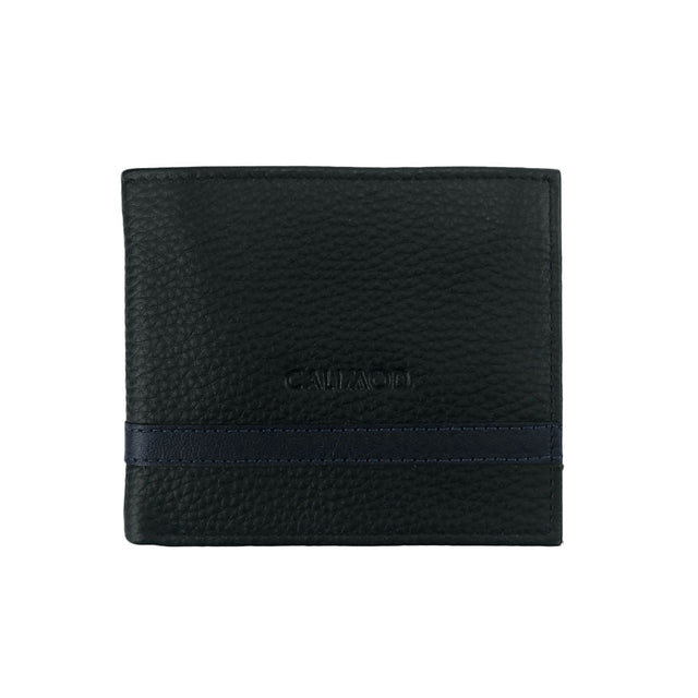 Billetera Para Caballero Negro/Azul 4LC001