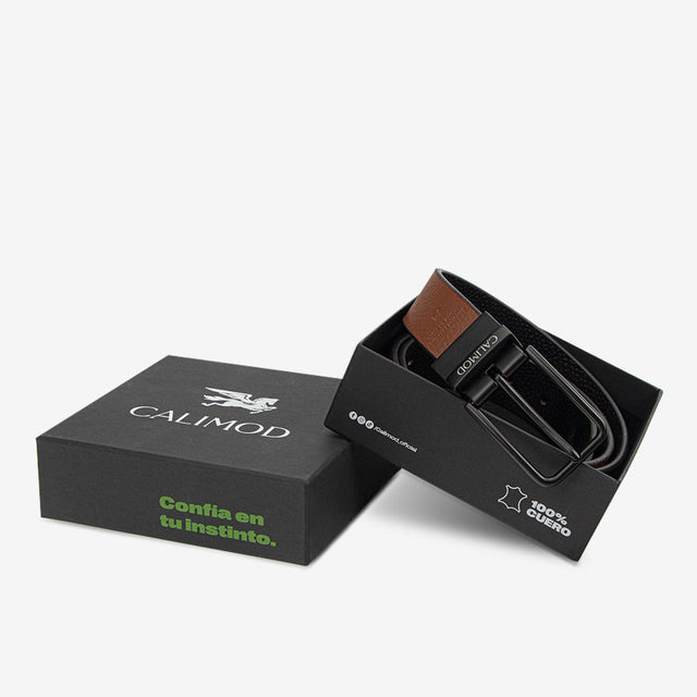 Correa Casual Negro/Tan 4AAC021