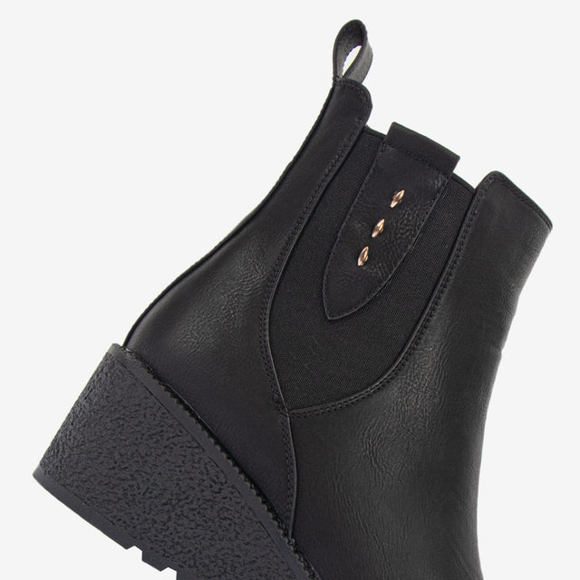 Botín Casual Negro 7BI105