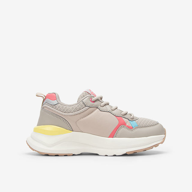 Zapatilla Casual Rosa/Beige 7CZ009