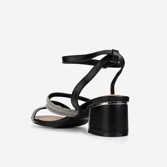 Sandalia Elegante Negro 7YS038