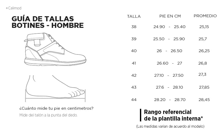 Calimod hombre botines