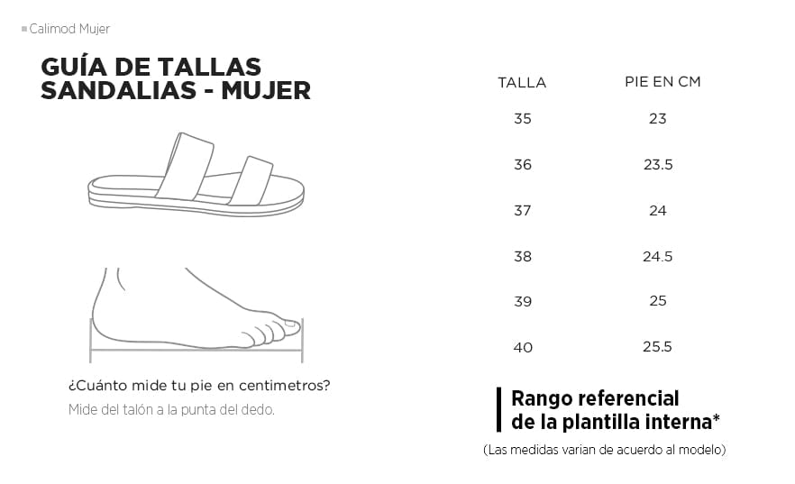 Calimod mujer sandalias