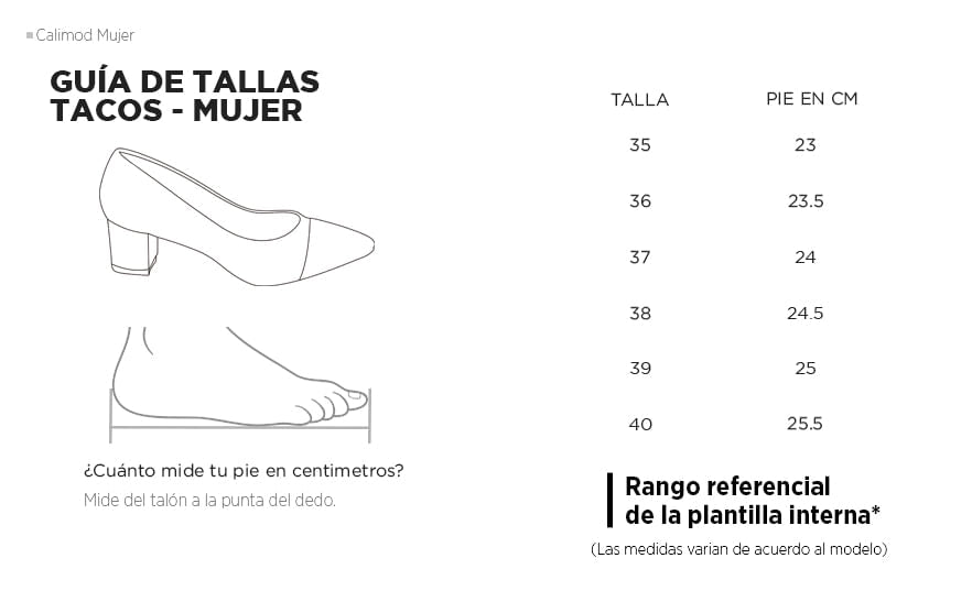 Calimod mujer tacos y vestir