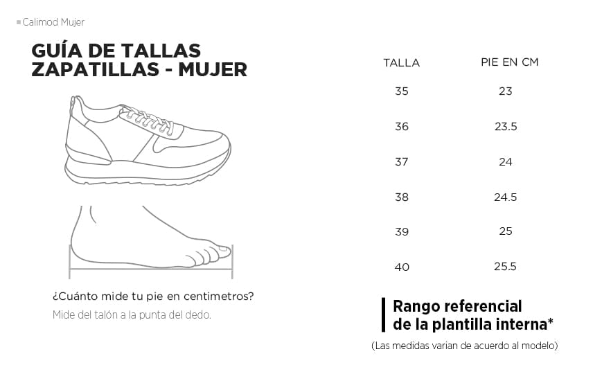 Calimod mujer zapatillas