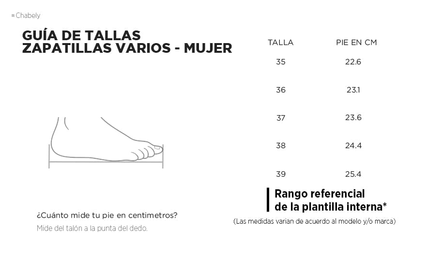 Chabely zapatillas