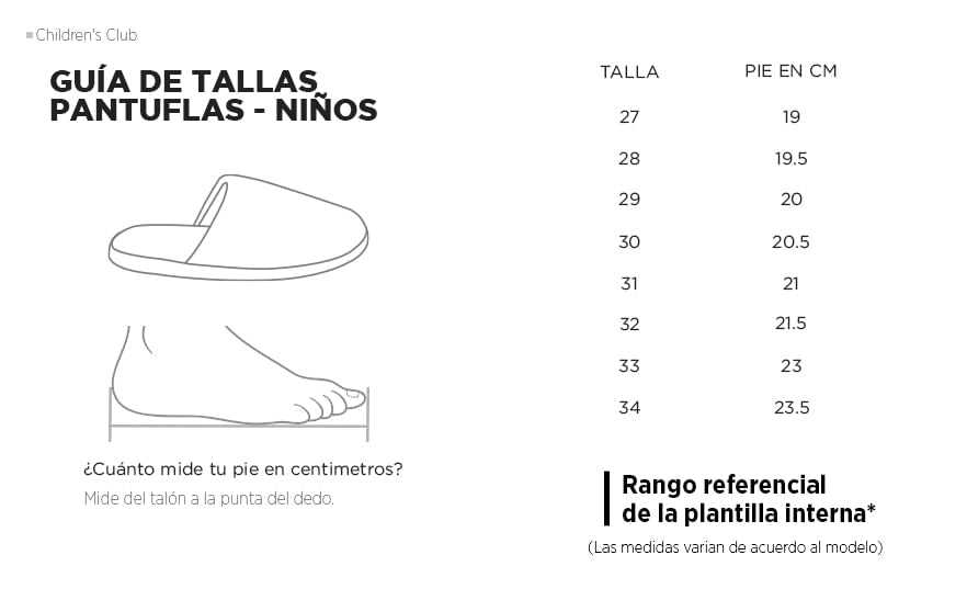 Childrens pantuflas niños